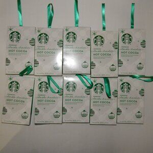 10 Starbucks Double Chocolate Hot Cocoa Gift Ornament Packs 5/2026 1oz Ea